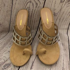 Sparkle heeled sandals